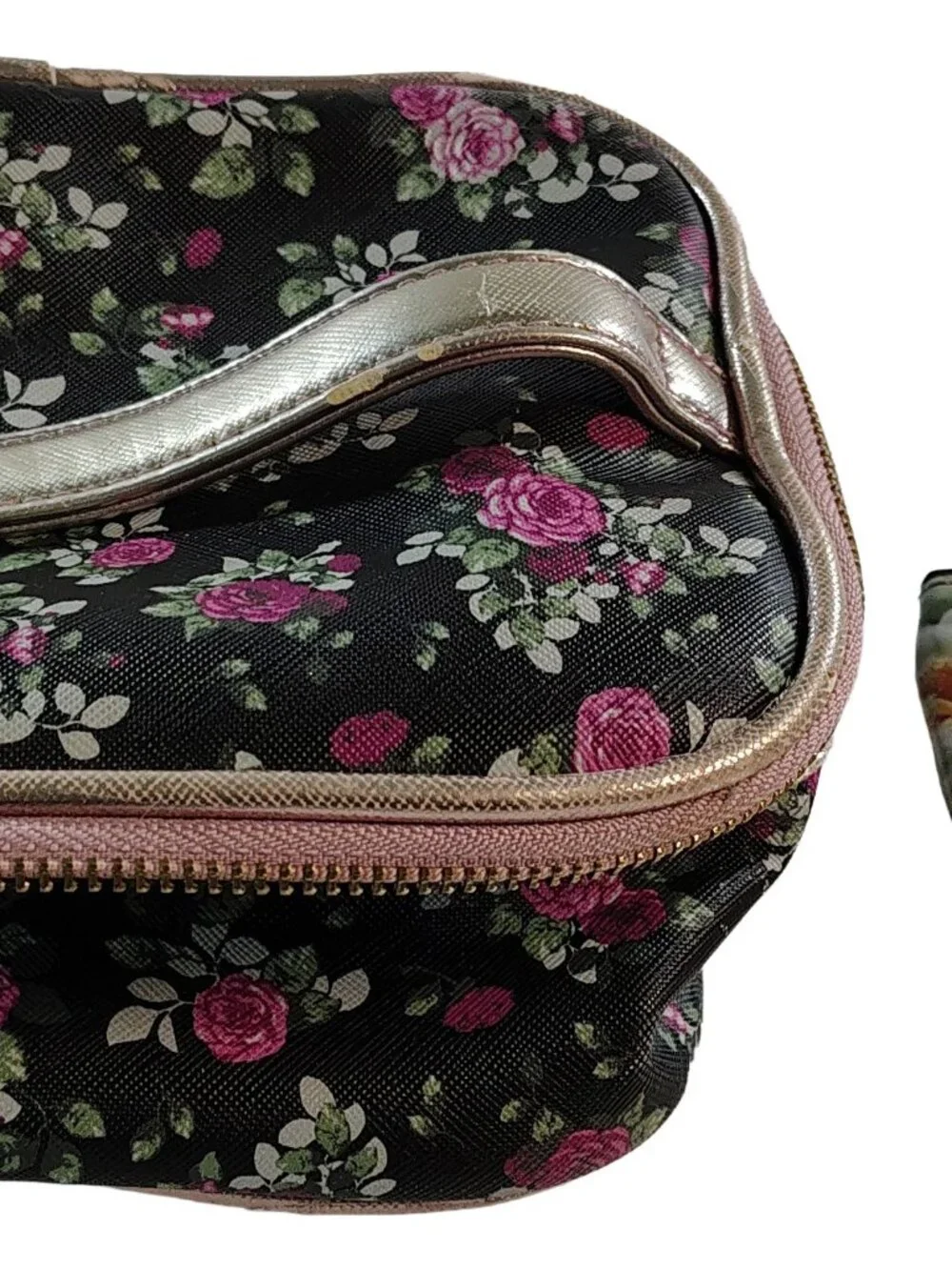 Women's Floral Themed Make-Up Bag Double Pack Bundle